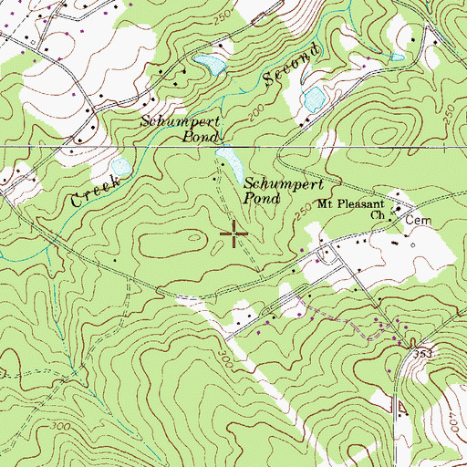 Topographic Map of Larkin Glen Cemetery, SC