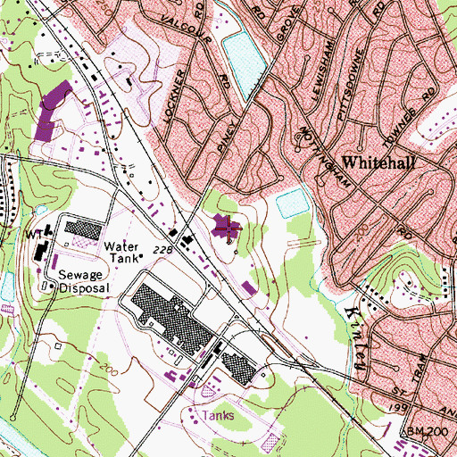 Topographic Map of Leaphart Elementary School, SC