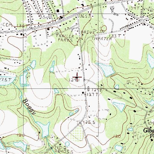 Topographic Map of Lexington Presbyterian Church, SC