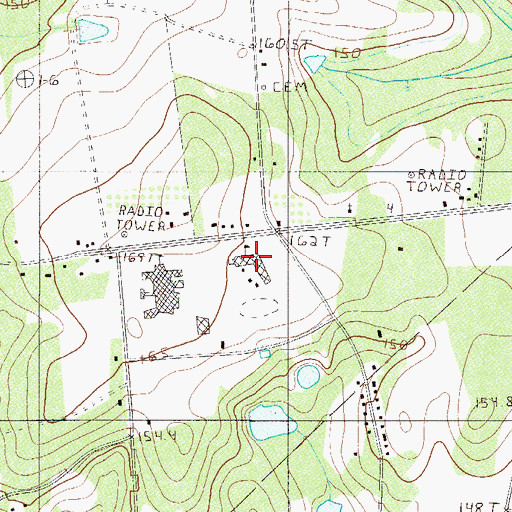 Topographic Map of Lexington Vocational Education Center, SC