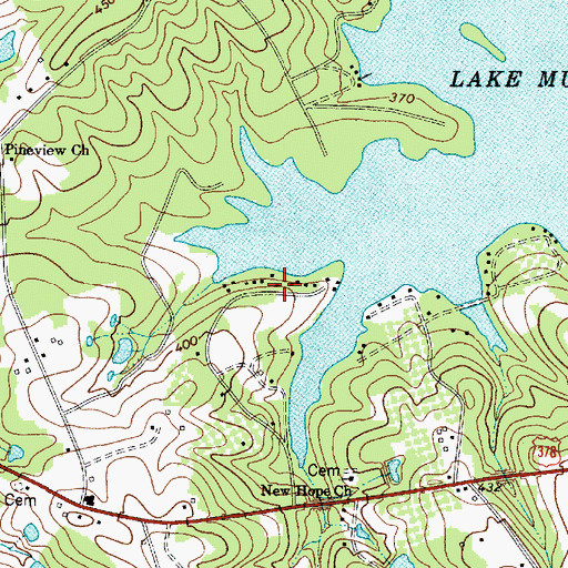 Topographic Map of Longview Plant, SC