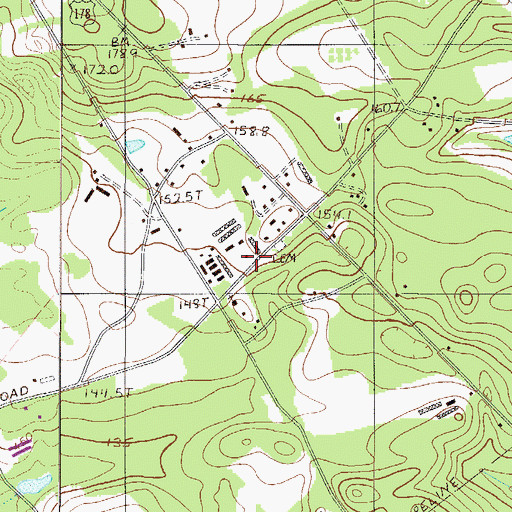 Topographic Map of Mims, SC