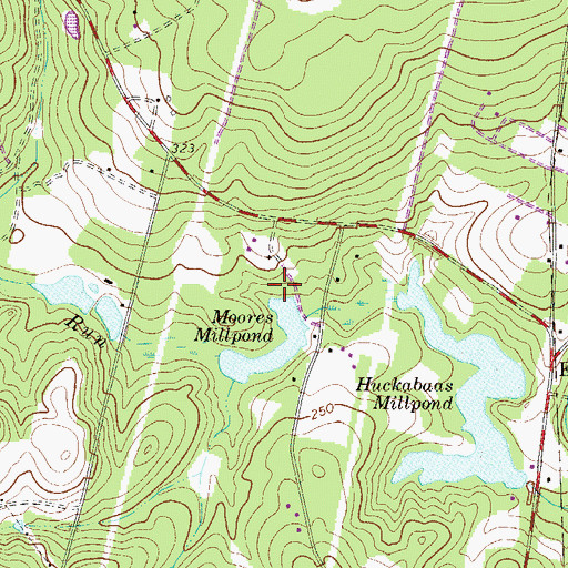 Topographic Map of Moores Mill (historical), SC