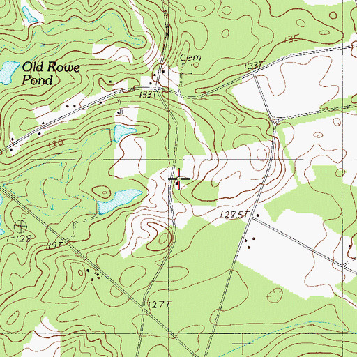 Topographic Map of Mount Tabernacle Church, SC