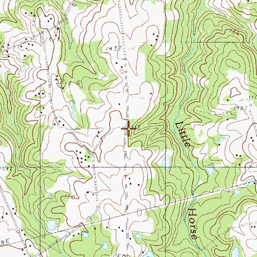 Topographic Map of Oak Grove School (historical), SC
