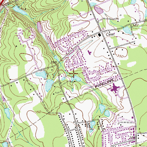 Topographic Map of Price Ponds, SC