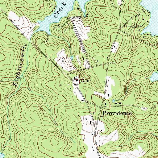 Topographic Map of Providence Church, SC