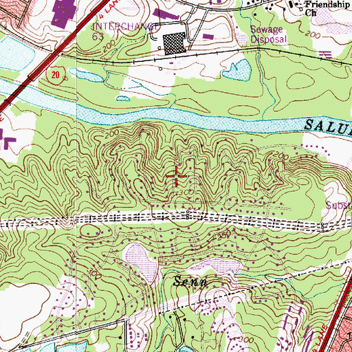 Topographic Map of Quail Hollow, SC