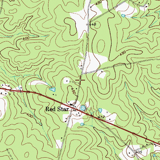 Topographic Map of Red Star School (historical), SC