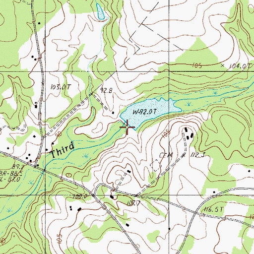Topographic Map of Redmons Mill (historical), SC