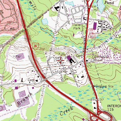 Topographic Map of Saint James Church, SC