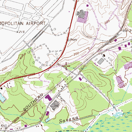 Topographic Map of Saint James Church (historical), SC