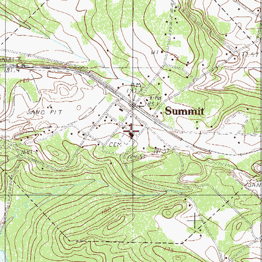 Topographic Map of Saint James Lutheran Church, SC