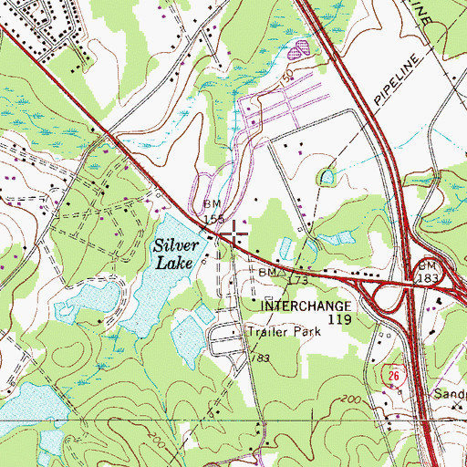 Topographic Map of Saint Paul Church (historical), SC