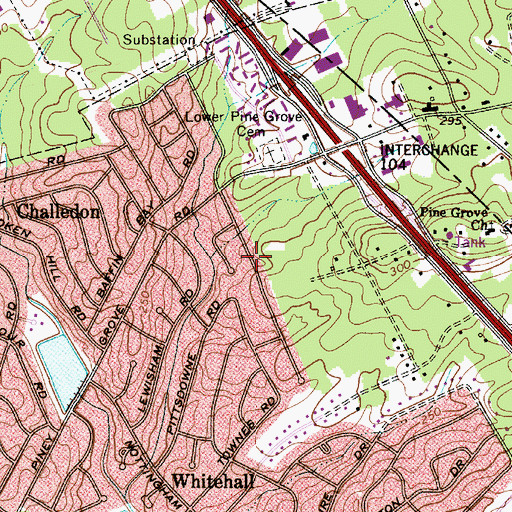 Topographic Map of Shadow Brook, SC