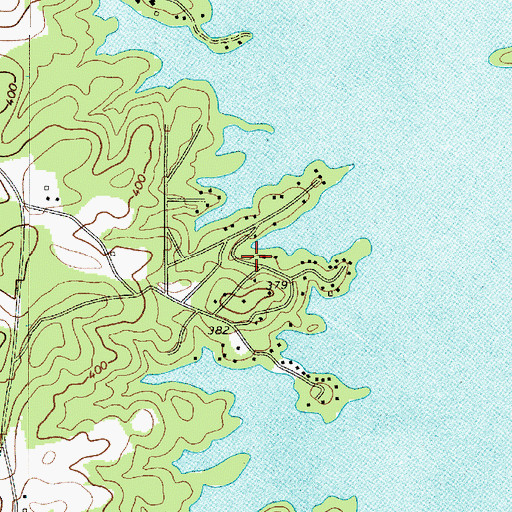 Topographic Map of Shady Acres, SC