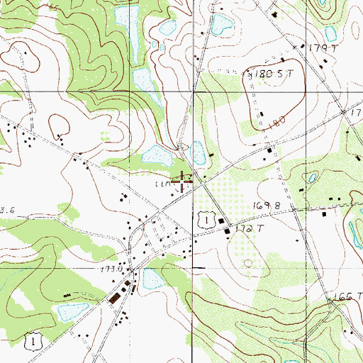 Topographic Map of Shiloh Cemetery, SC