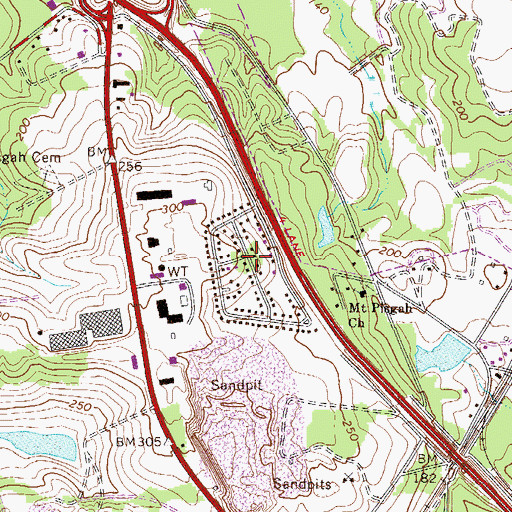 Topographic Map of Starmount, SC