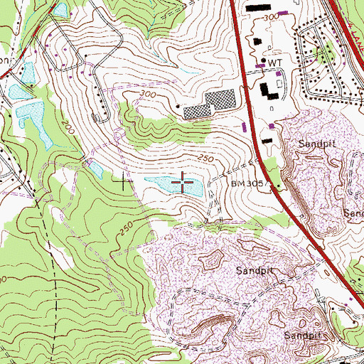 Topographic Map of Staten Pond, SC