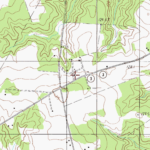 Topographic Map of Swansea Evangelical Church, SC