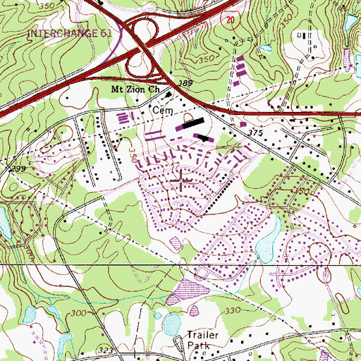 Topographic Map of Varnarsdale, SC