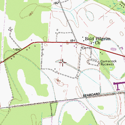 Topographic Map of Austin Acres, SC