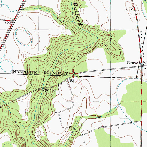 Topographic Map of Bacon Hill Church (historical), SC