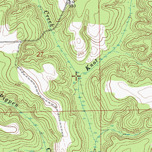 Topographic Map of Parker Creek, AL