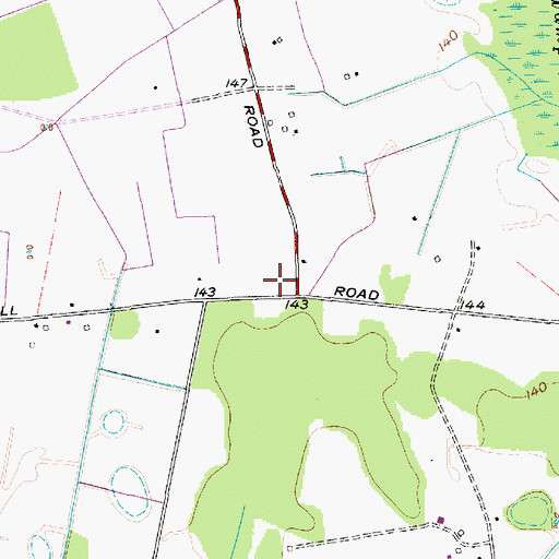 Topographic Map of Baker School (historical), SC