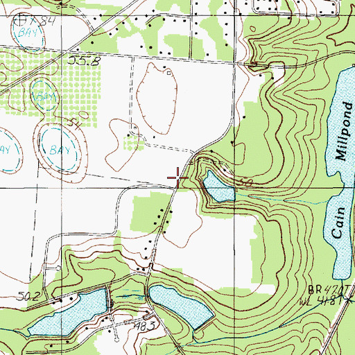 Topographic Map of Ballard School (historical), SC