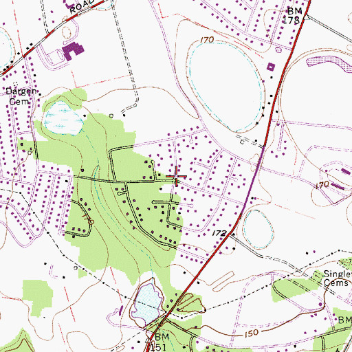 Topographic Map of Beckridge Park, SC