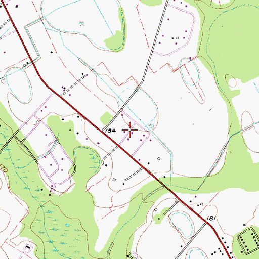 Topographic Map of Beckwood, SC