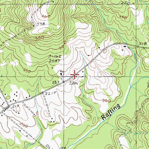 Topographic Map of Borden School (historical), SC