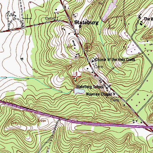 Topographic Map of Borough Plantation, SC