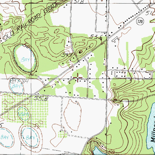 Topographic Map of Briarcliff Estates, SC