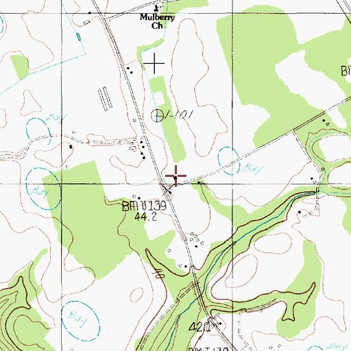 Topographic Map of Brogden School (historical), SC
