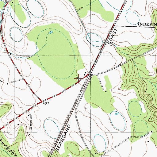 Topographic Map of Brown Chapel Union Methodist Episcopal Church, SC