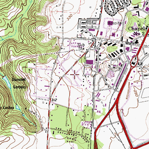 Topographic Map of Carolina Mobile Home Park, SC