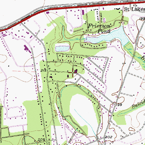 Topographic Map of Cherryvale, SC