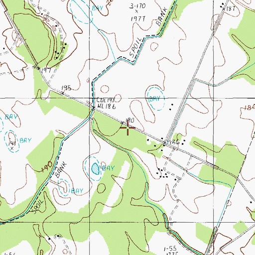 Topographic Map of Dicks Church (historical), SC
