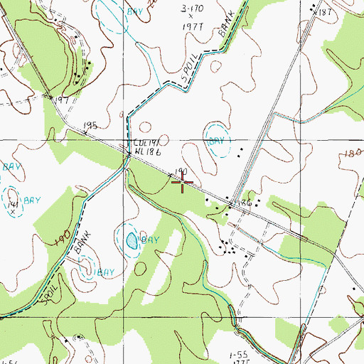 Topographic Map of Dicks School (historical), SC