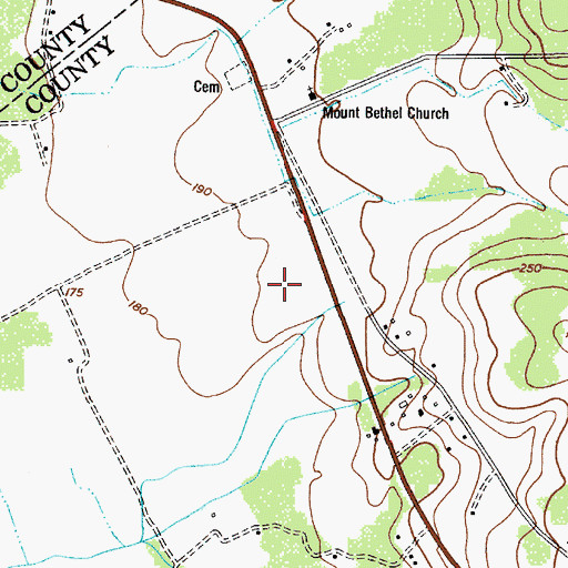 Topographic Map of Ellerbee (historical), SC