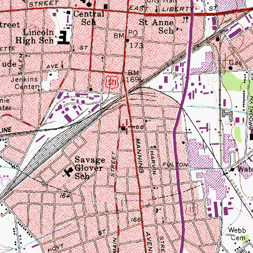 Topographic Map of Emmanuel United Methodist Church, SC