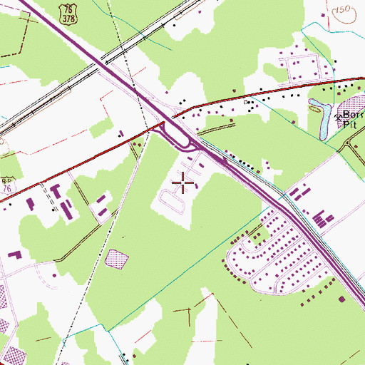 Topographic Map of Golden Acre Mobile Home Park, SC