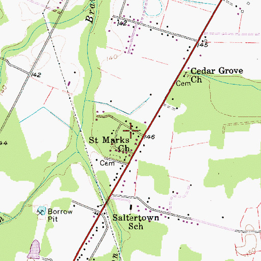 Topographic Map of Greenwood, SC