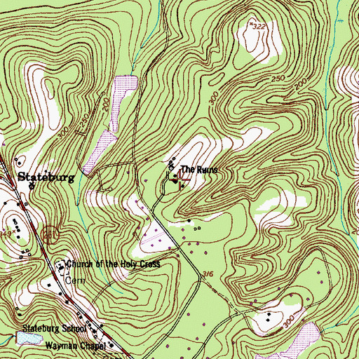 Topographic Map of Hawthorndean Seminary (historical), SC
