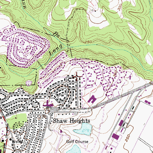 Topographic Map of Home Acres, SC