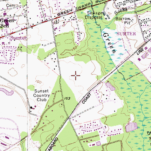 Topographic Map of Huntington, SC