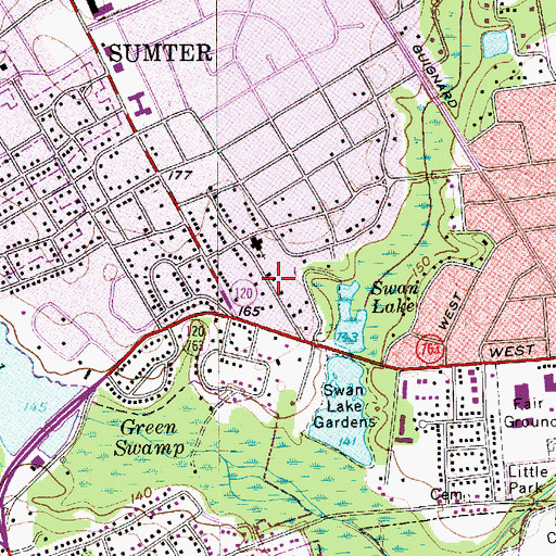 Topographic Map of Iris Heights, SC