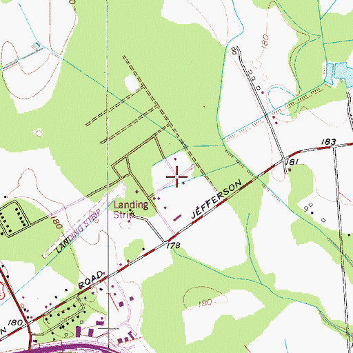 Topographic Map of Jefferson Park, SC